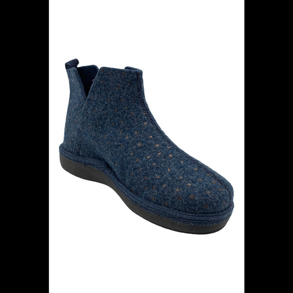 Unity in Diversity Wool Slipper Booties Palma Starry Blue - Medium - Picture 1 of 3